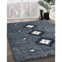 Contemporary Light Slate Gray Modern Rug, con3064