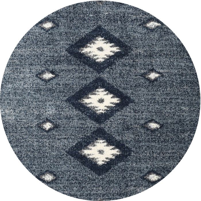 Sideview of Contemporary Light Slate Gray Modern Rug, con3064