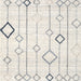 Sideview of Machine Washable Contemporary Pale Silver Gray Rug, wshcon3066