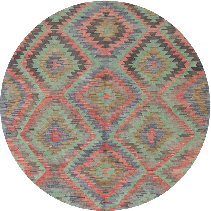 Square Machine Washable Contemporary Rust Pink Rug, wshcon3069