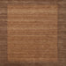 Square Contemporary Saddle Brown Modern Rug, con306