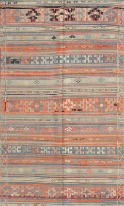 Machine Washable Contemporary Rust Pink Rug, wshcon3070