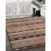 Machine Washable Contemporary Brown Red Rug in a Family Room, wshcon3071