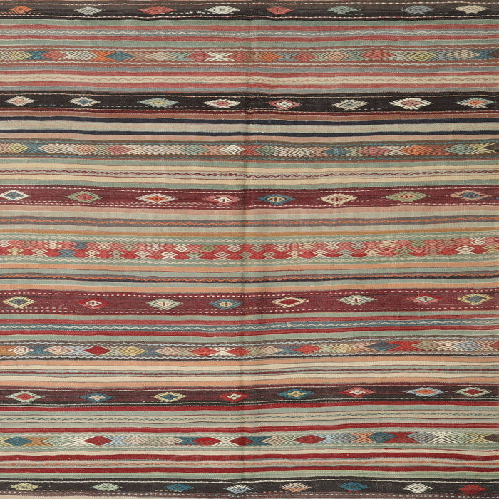 Sideview of Machine Washable Contemporary Brown Red Rug, wshcon3071