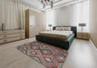 Machine Washable Contemporary Chestnut Brown Rug in a Bedroom, wshcon3072