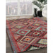 Contemporary Sage Green Oriental Rug in Family Room, con3073