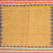 Sideview of Contemporary Orange Abstract Machine Washable Rug, wshcon3076