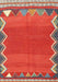 Contemporary Copper Red Pink Oriental Rug, con3078