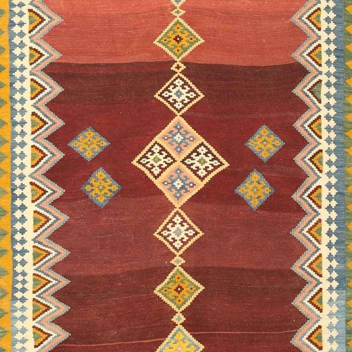 Contemporary Red Modern Rug, con3079