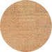 Sideview of Contemporary Orange Modern Rug, con307