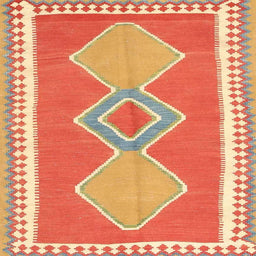 Sideview of Machine Washable Contemporary Scarlet Red Rug, wshcon3081