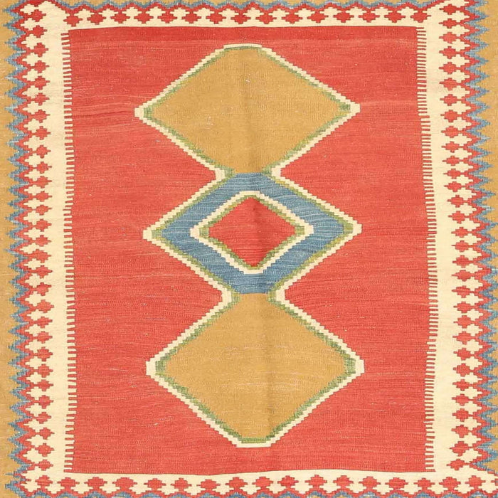 Sideview of Machine Washable Contemporary Scarlet Red Rug, wshcon3081
