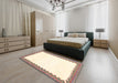 Machine Washable Contemporary Camel Brown Rug in a Bedroom, wshcon3083