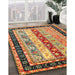 Machine Washable Contemporary Fire Brick Red Rug in a Family Room, wshcon3085