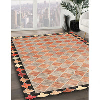 Contemporary Brown Southwestern Rug, con308