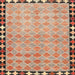 Sideview of Machine Washable Contemporary Brown Rug, wshcon308