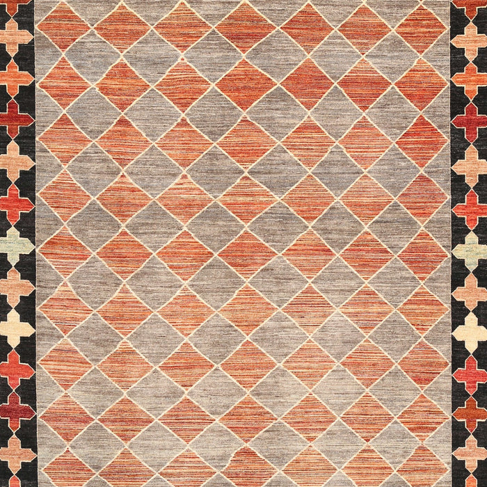 Contemporary Brown Southwestern Rug, con308