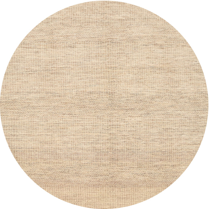 Sideview of Contemporary Deep Peach Orange Solid Rug, con309