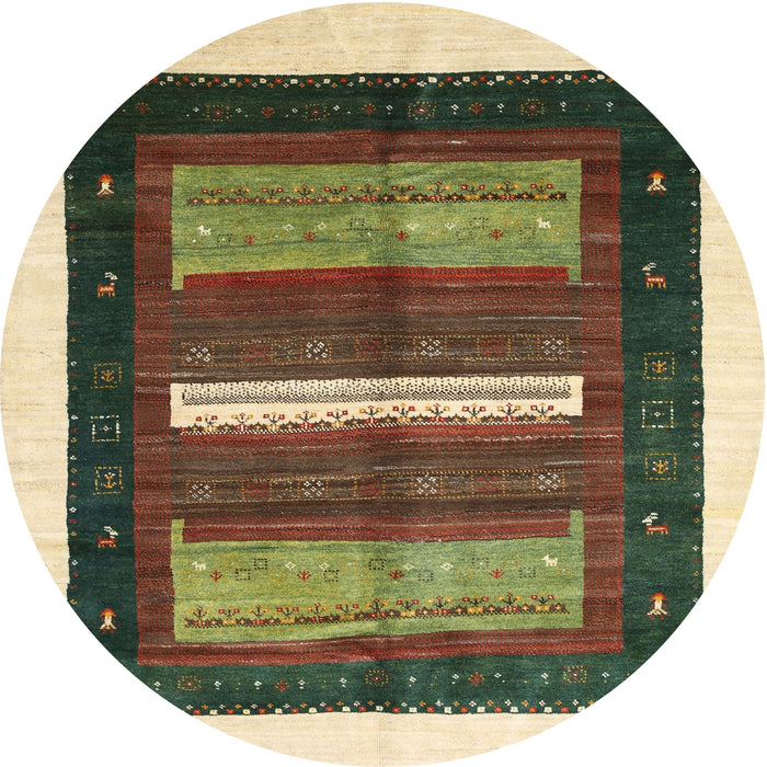 Square Machine Washable Contemporary Dark Brown Rug, wshcon310