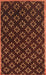 Contemporary Mahogany Brown Modern Rug, con311