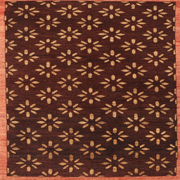 Sideview of Machine Washable Contemporary Mahogany Brown Rug, wshcon311