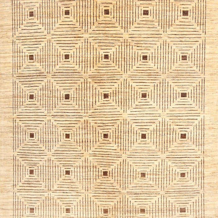 Machine Washable Contemporary Sand Brown Rug, wshcon312