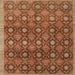 Square Contemporary Red Modern Rug, con314