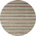 Sideview of Contemporary Dark Almond Brown Modern Rug, con315