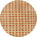 Square Machine Washable Contemporary Orange Rug, wshcon316