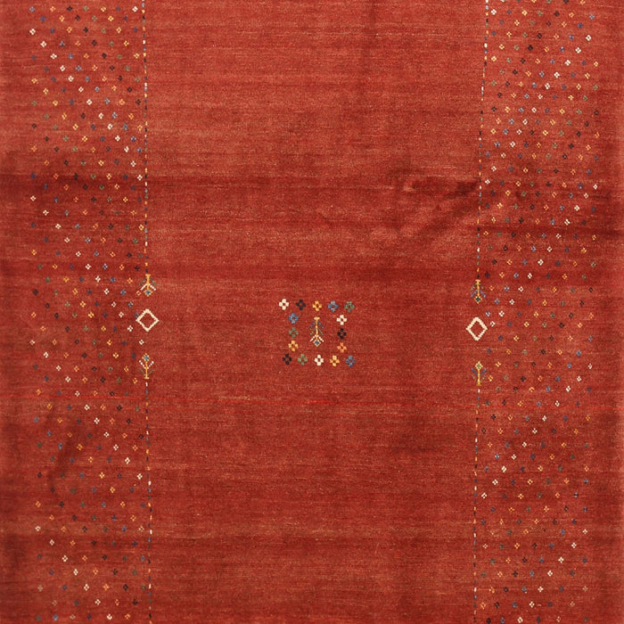 Machine Washable Contemporary Neon Red Rug, wshcon319