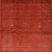 Square Contemporary Neon Red Modern Rug, con319