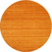 Sideview of Contemporary Orange Red Modern Rug, con31