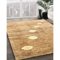 Contemporary Orange Modern Rug, con324