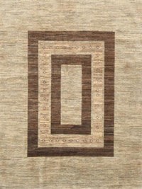 Machine Washable Contemporary Dark Gold Brown Rug, wshcon326