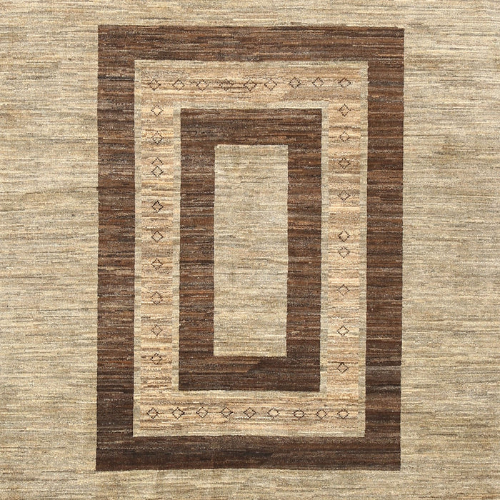 Contemporary Dark Gold Brown Modern Rug, con326