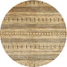 Sideview of Contemporary Light Brown Modern Rug, con328