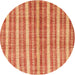 Square Machine Washable Contemporary Neon Red Rug, wshcon329