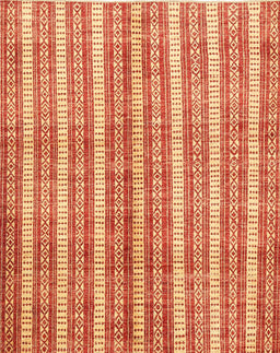 Contemporary Neon Red Modern Rug, con329