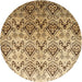 Sideview of Contemporary Light Brown Modern Rug, con331