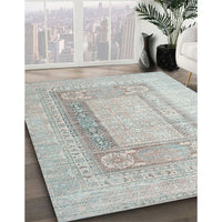 Contemporary Dark Gray Modern Rug, con332