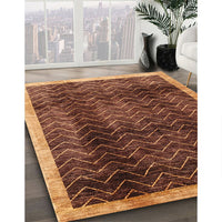 Contemporary Orange Modern Rug, con334