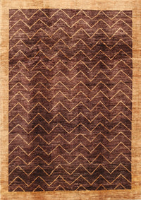 Machine Washable Contemporary Orange Rug, wshcon334