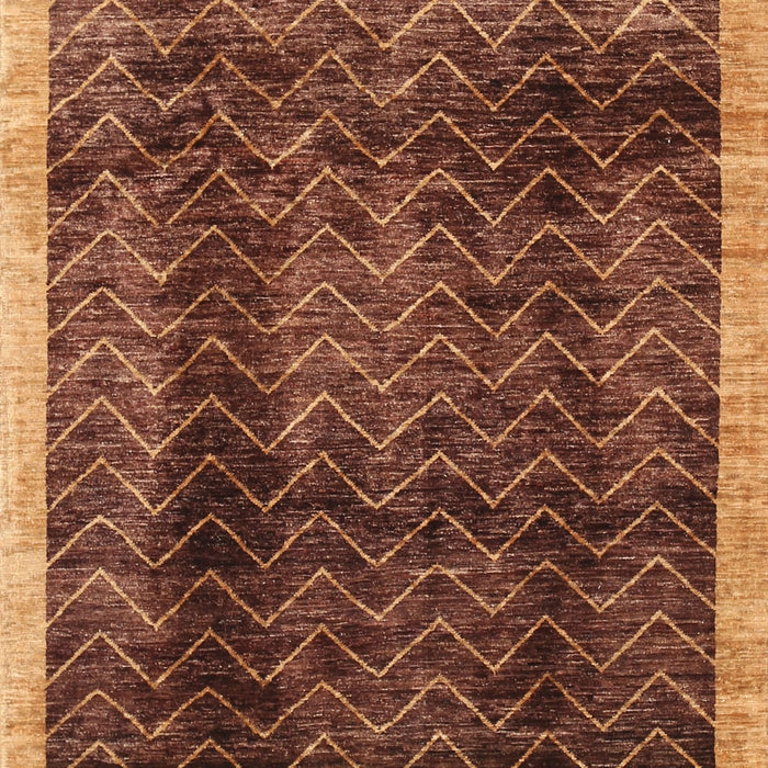 Contemporary Orange Modern Rug, con334