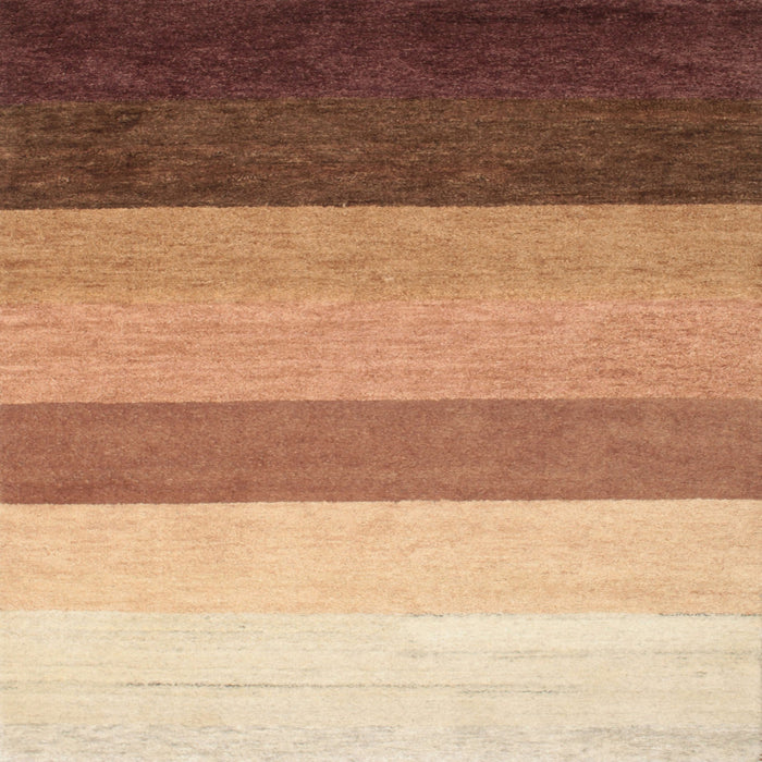 Square Contemporary Red Modern Rug, con336