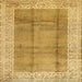 Sideview of Machine Washable Contemporary Sedona Brown Rug, wshcon338