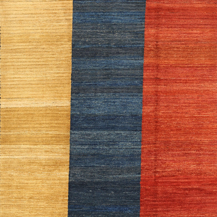 Machine Washable Contemporary Fire Brick Red Rug, wshcon340