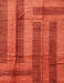 Machine Washable Contemporary Orange Red Rug, wshcon341