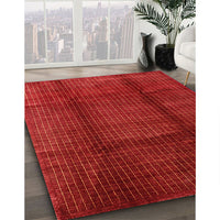 Contemporary Red Modern Rug, con342