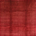 Sideview of Machine Washable Contemporary Fire Red Rug, wshcon342