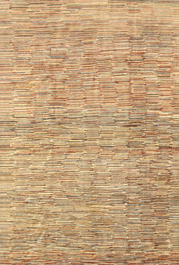 Machine Washable Contemporary Red Rug, wshcon344